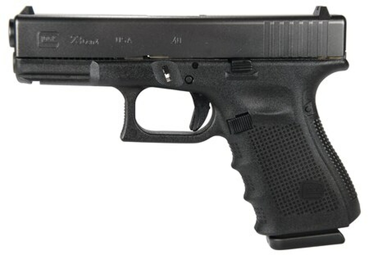 Glock, 23 Gen4, Striker Fired, Compact, 40S&W, 4.02″ Barrel, Polymer Frame, Matte Finish, Fixed Sights, 13Rd, 3 Magazines
