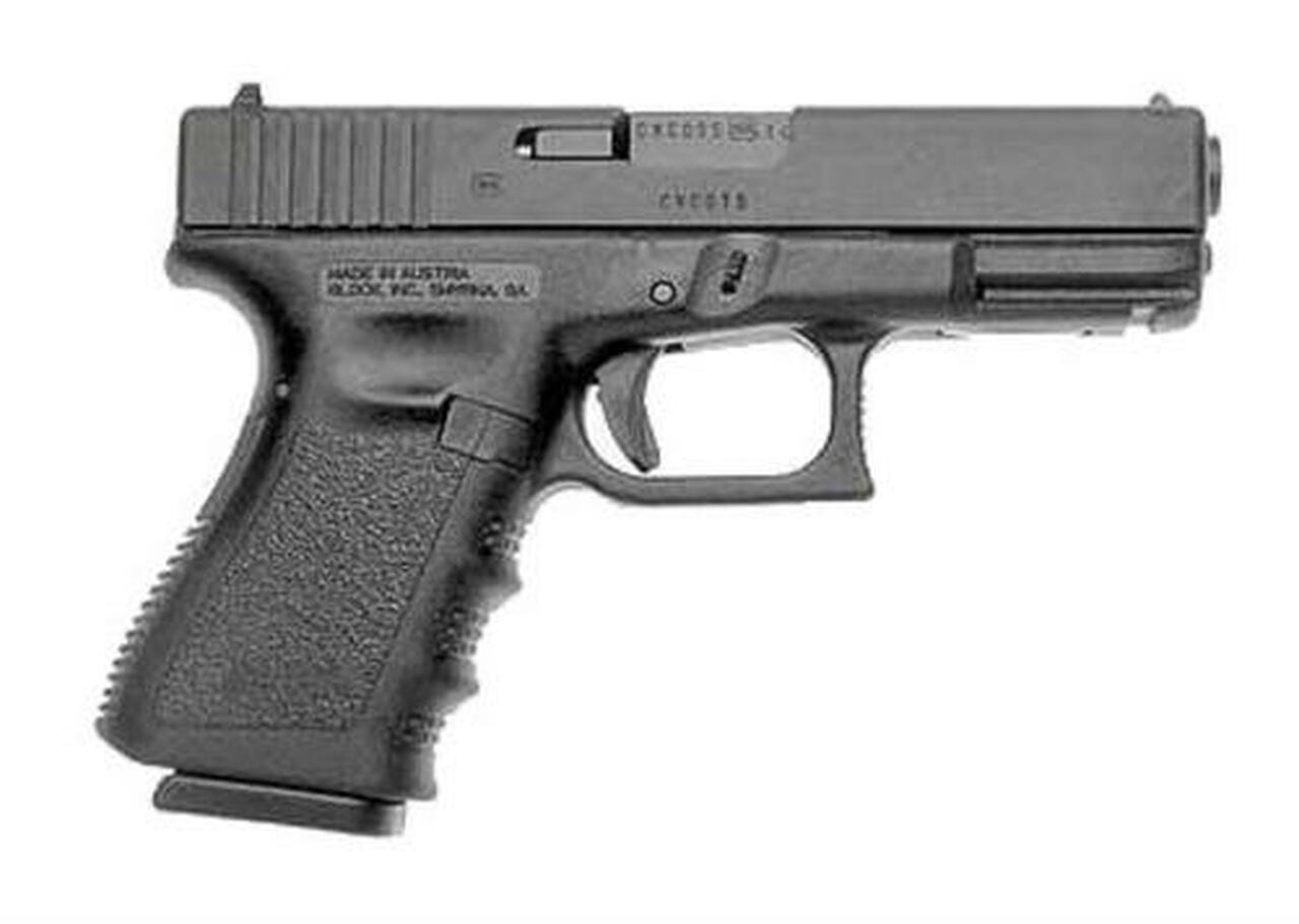 Glock, 23, Safe Action, Compact Size Pistol, 40S&W, 4.01″ Barrel, Polymer Frame, Matte Finish, Fixed Sights, 13Rd, 2 Magazines, Glock OEM Rail, Right Hand
