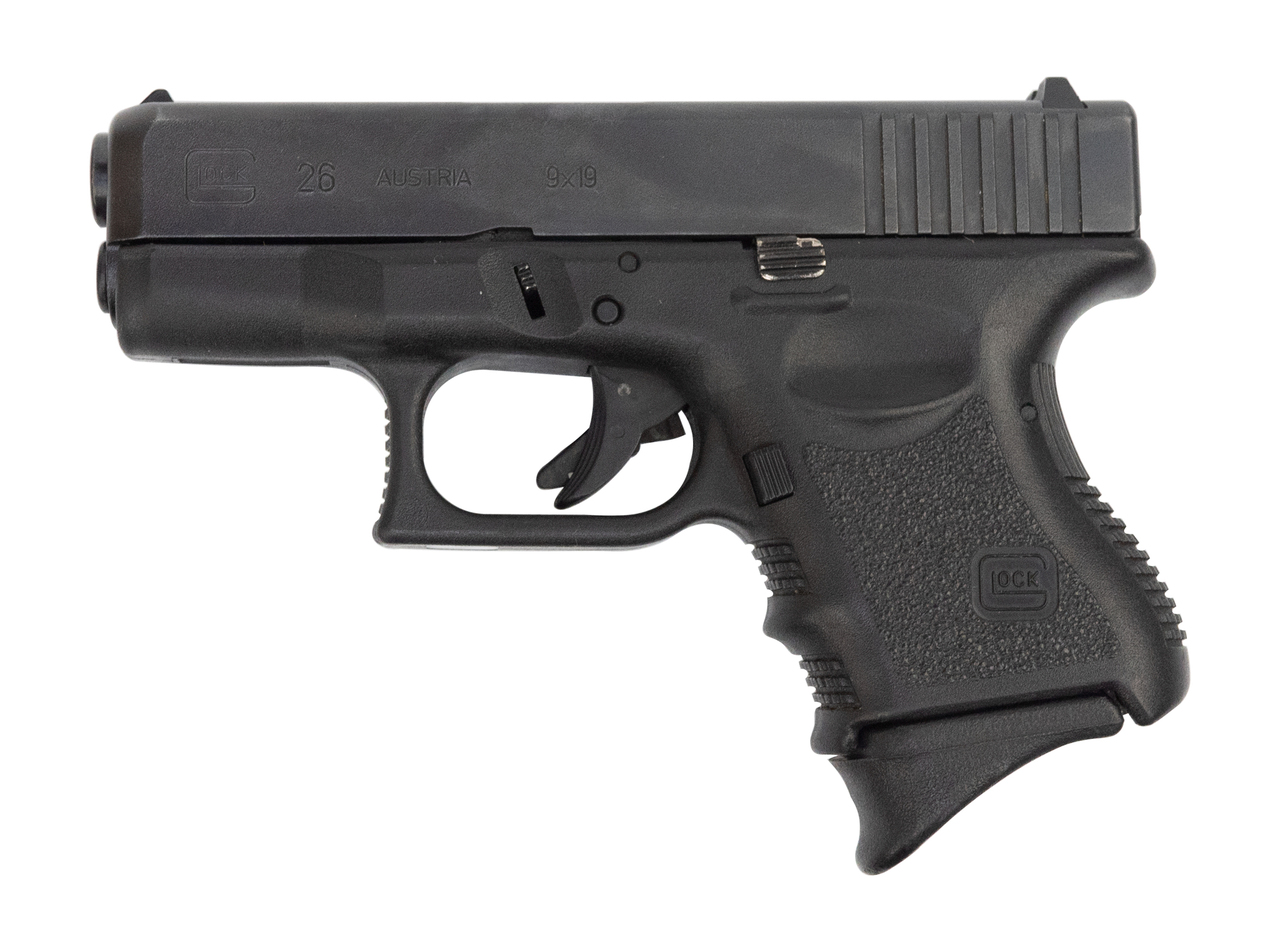 Glock 26 AUS Used 9mm, 3.5″ Barrel, Contrast Sights, Black, 10rd
