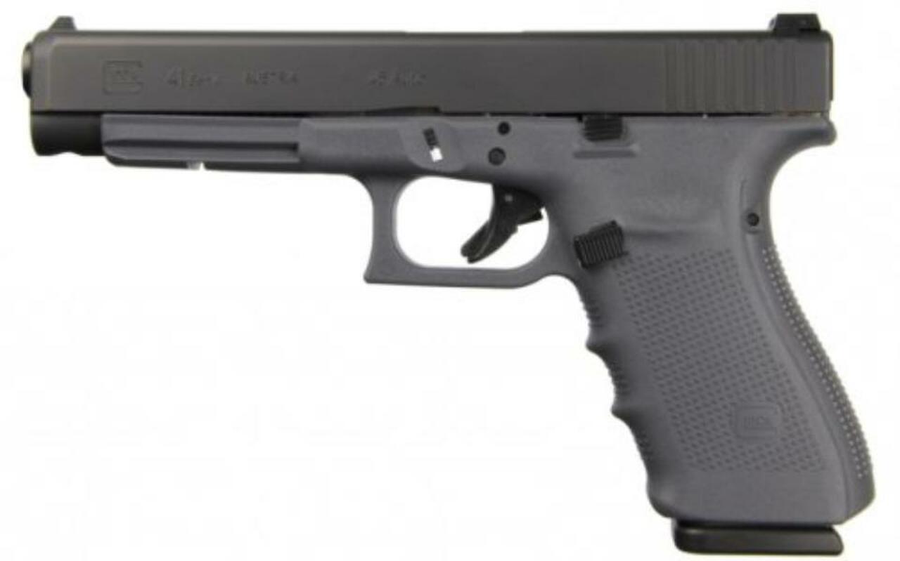 Glock 41 Gen4, 45ACP, 5.31″,, , Gray Frame, 10 rd