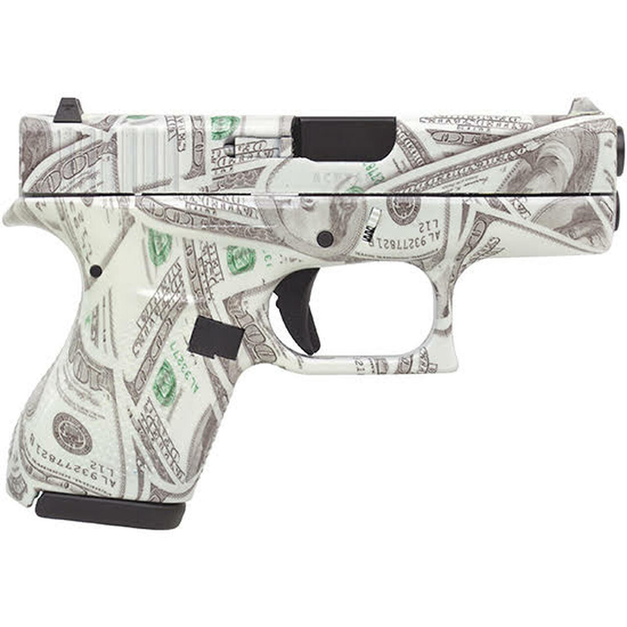 Glock 42, .380 ACP, 3.25″, 6rd, Glow in the dark 0 Bill Camo