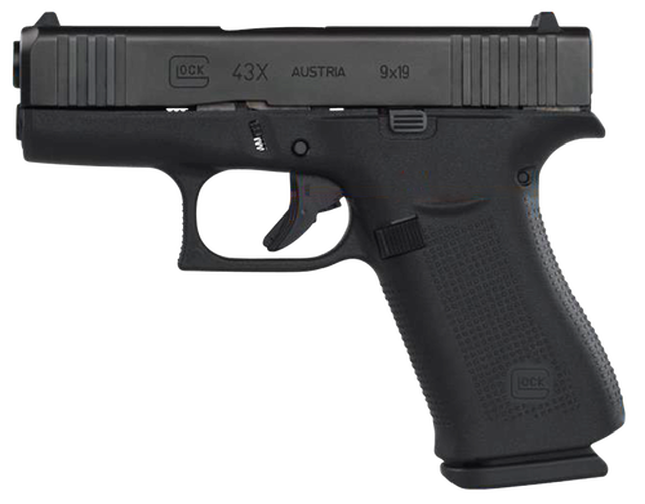 Glock 43X 9mm, 3.41″ Barrel, AmeriGlo Night Sights, 2x10rd Mags