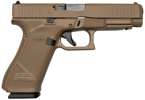 Glock 47 Gen 5 9mm, 4.49″ Barrel, Flat Dark Earth, MOS Cut, 17rd