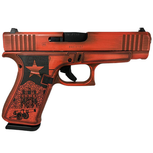 Glock 48 Custom “Texas Orange” 9mm, 4.17″ Barrel, 10rd