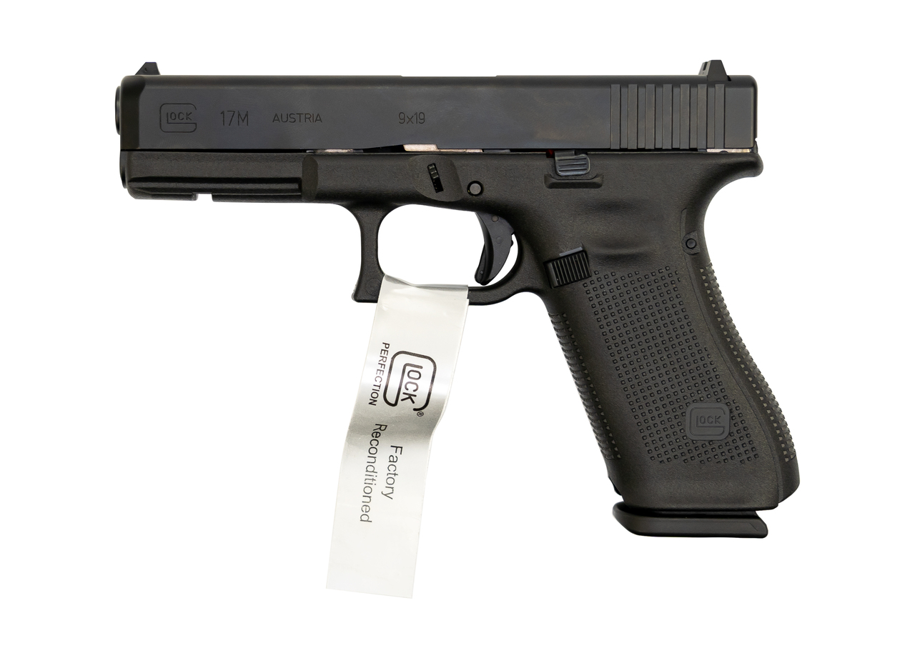 Glock Factory Reconditioned G17M AUS 9mm, 4.49″ Barrel, FS, Black, 17rd