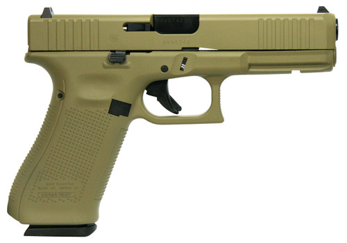 Glock G17 G5 Custom “Flat Dark Earth” 9mm, 4.49″ Barrel, 17rd
