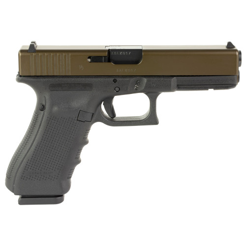 Glock G17 Gen 4 TALO Exclusive 9mm, 4.49″ Barrel, Oil Rubbed Bronze Slide, Black Frame, 17rd