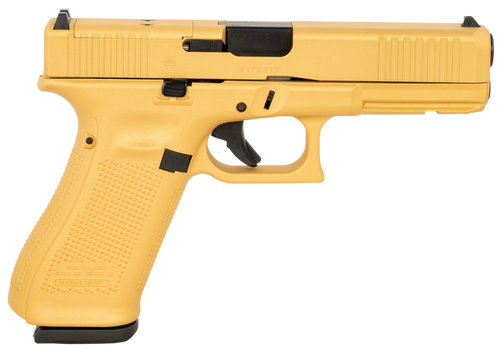 Glock G17 Gen 5 9mm, 4.49″ Barrel, Glamour Gold Cerakote, 17rd