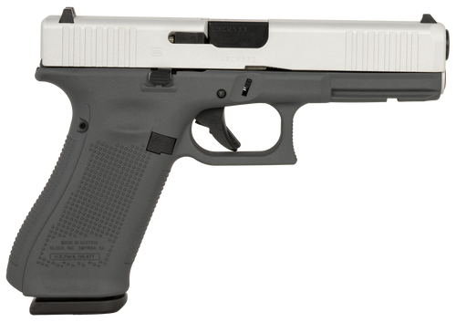 Glock G17 Gen 5 9mm, 4.49″ Barrel, Gray Cerakote, Picatinny Rail, 17rd