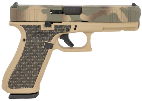 Glock G17 Gen 5 MOS 9mm, 4.49″ Barrel, YNOT Hunter Slide, Coyote Frame, 17rd