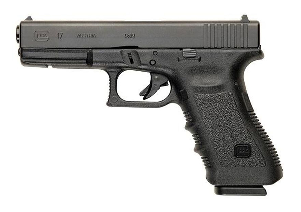 Glock G17 Gen3 AUS 9mm, 4.48″ Barrel, Fixed Sights, Black, 17d