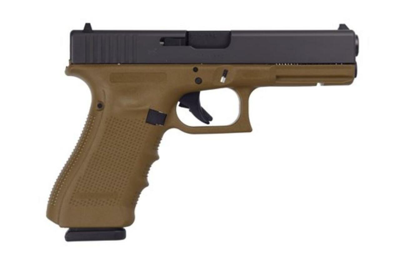 Glock G17 Gen4 9mm, 4.49″, 10rd, FS, Flat Dark Earth Frame