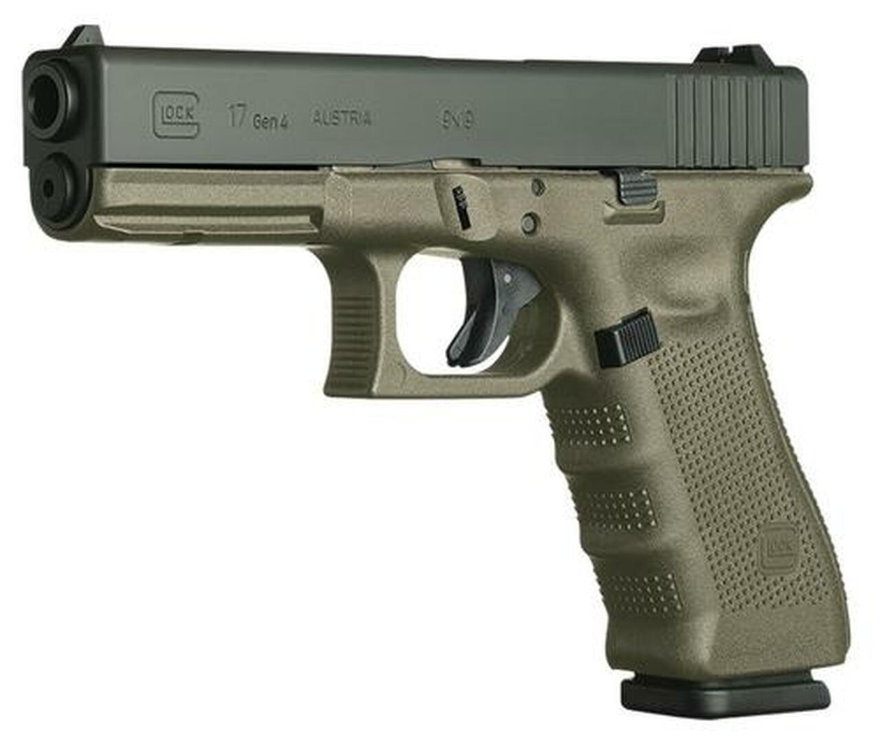 Glock G17 Gen4 9mm OD Green Frame Factory