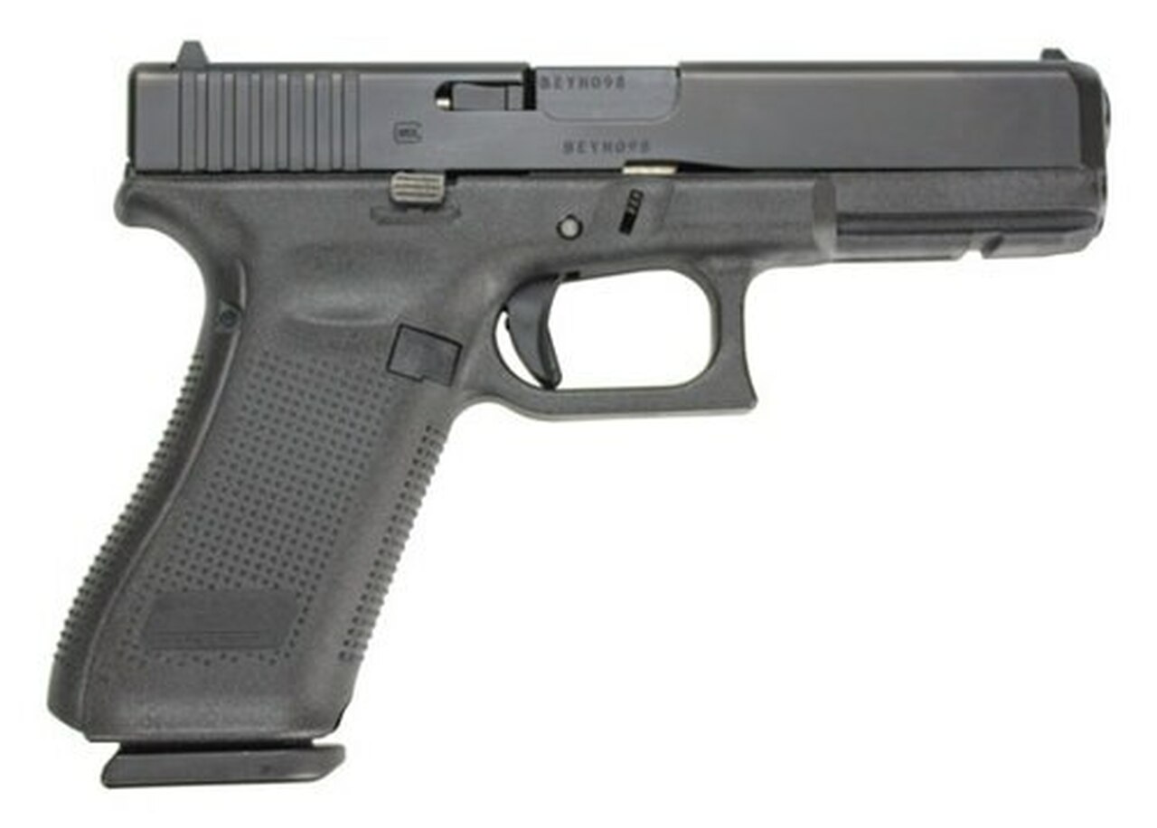 Glock G17 Gen5 9mm, 4.49″ Barrel, Black, Modular Backstrap, 17rd Mag