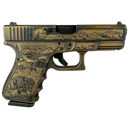 Glock G19 Gen 3 Custom 9mm, 4.02″ Barrel, “Western”, 15rd