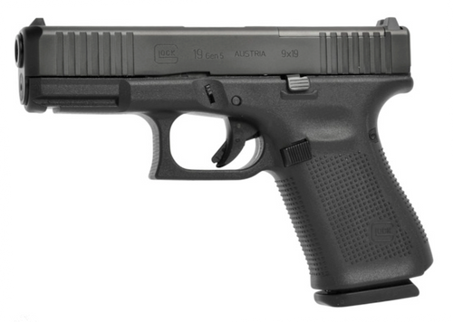 Glock G19 Gen 5 9mm, 4.02″ Barrel, Black Cerakote, Exclusive Run, 10rd