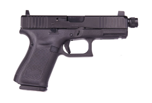 Glock G19 Gen 5 9mm, 4.02″ Threaded Barrel, Black, Polymer Frame, 10rd