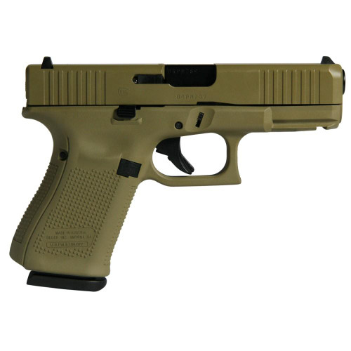 Glock G19 Gen 5 Custom 9mm, 4.02″ Barrel, “FDE” 15rd