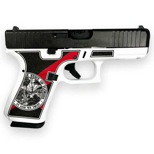 Glock G19 Gen 5 Custom “Florida White” 9mm, 4.02″ Barrel, 15rd