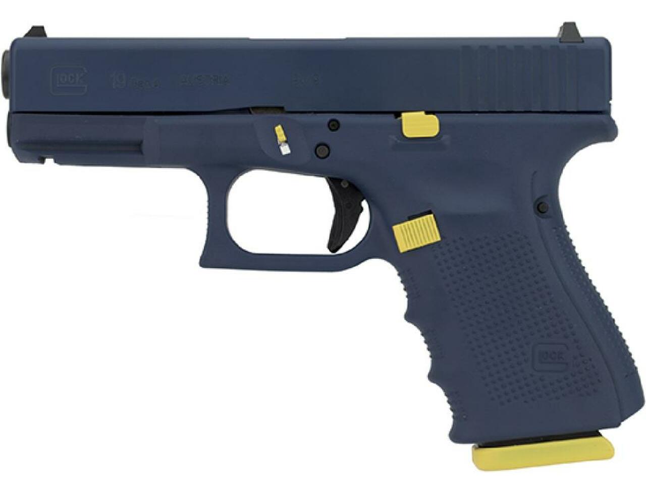 Glock G19 Gen4 9mm, 4.02″, Navy Tribute, 15rd