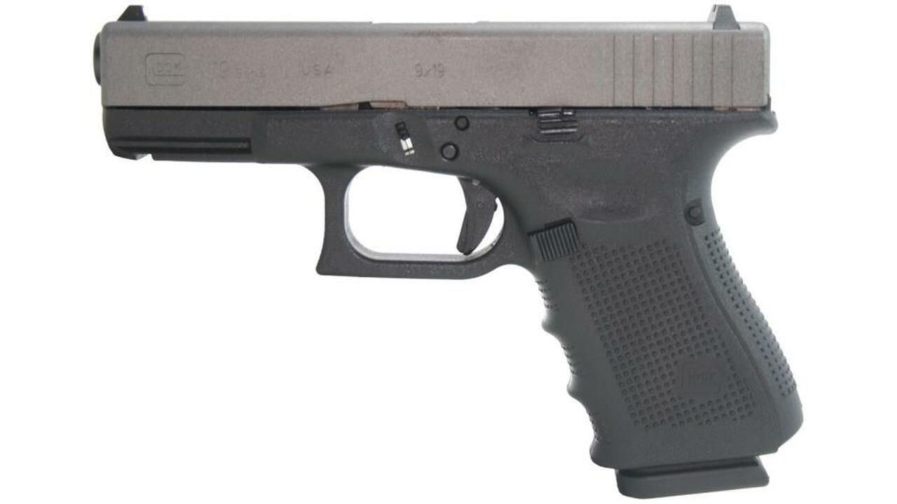 Glock G19 Gen4 9mm, 4″ Barrel, Tungsten Slide Finish 15rd Mag