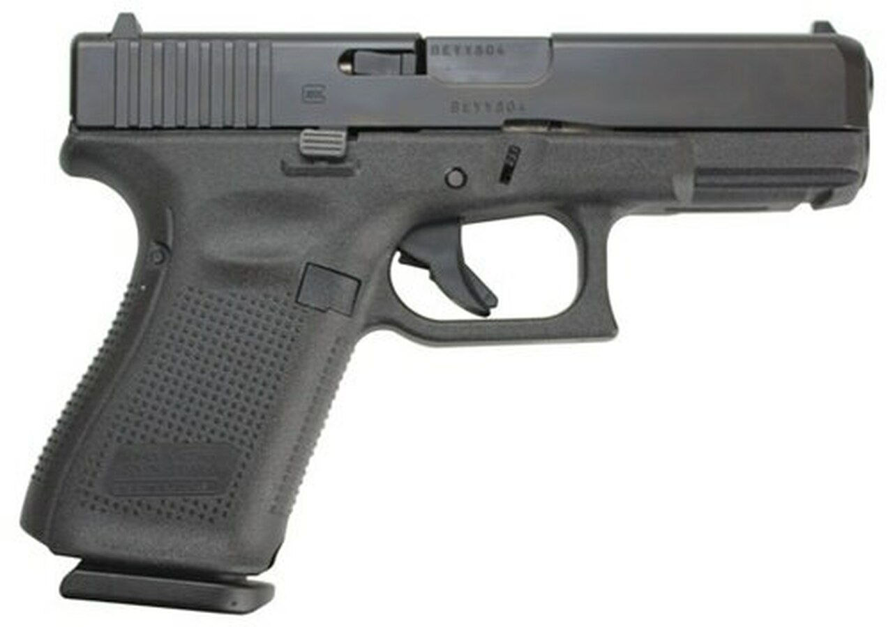 Glock G19 Gen5, 9mm, 4″ Barrel, Fixed Sights, Modular Backstrap, 15rd