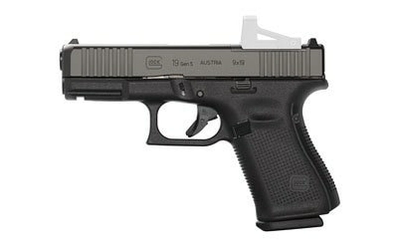 Glock G19 Gen5 M.O.S. 9MM, 4″ Marksman Barrel, Fixed Sights, Ambi Slide Stop, Flared Mag Well, 10rd Mag