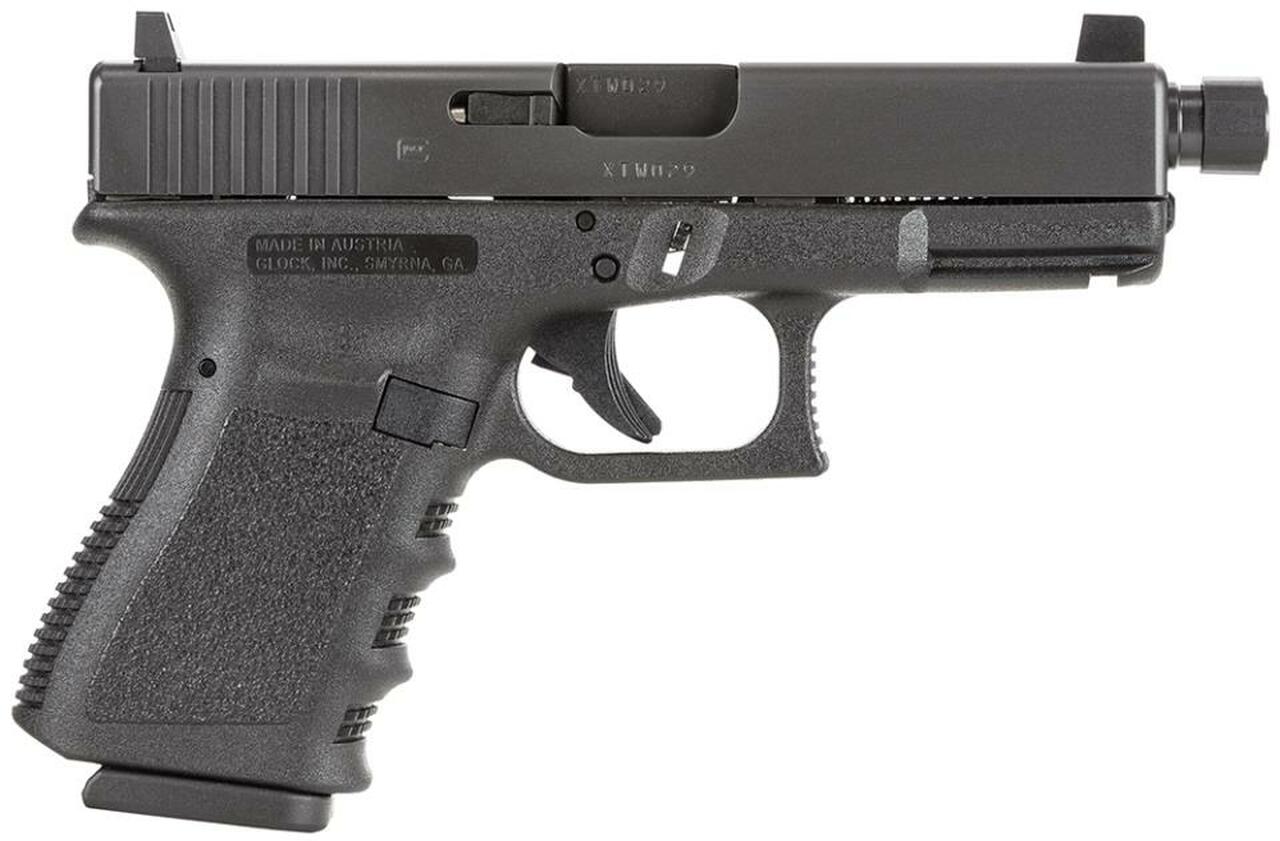 Glock G19 Standard DAO 9mm 4″ TB10+1 FS Integral Grip Black