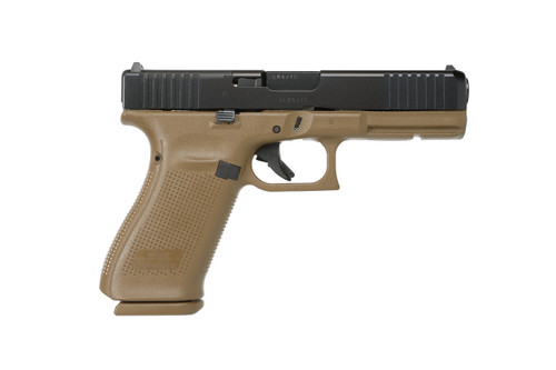 Glock G20 Gen 5 10mm, 4.61″ Barrel, Flat Dark Earth Frame, Black Slide, MOS Cut, 15rd