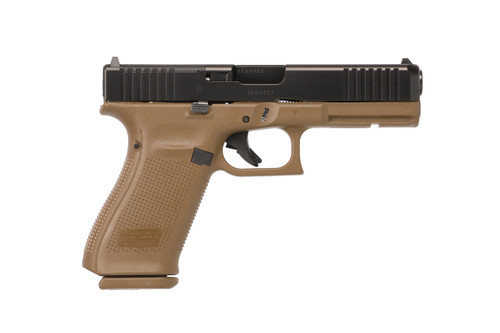 Glock G21 Gen 5 45 ACP, 4.61″ Barrel, Flat Dark Earth Frame, Black Slide, MOS Cut, 13rd