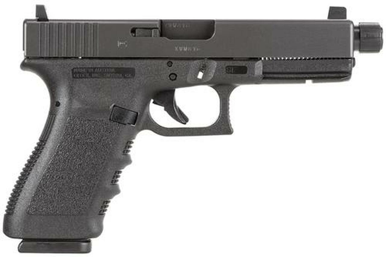 Glock G21SF Threaded Barrel DAO 45 ACP 4.6″ Barrel, Integral Grip Black, 10rd