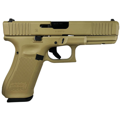 Glock G22 Gen 5 40 Smith and Wesson, 4.49″ Barrel, “FDE”, 15rd