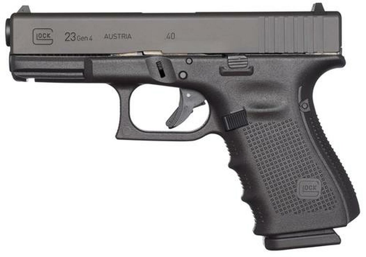 Glock G23 Gen4 .40 S&W, 4″, 10rd, Fixed Sights, Black