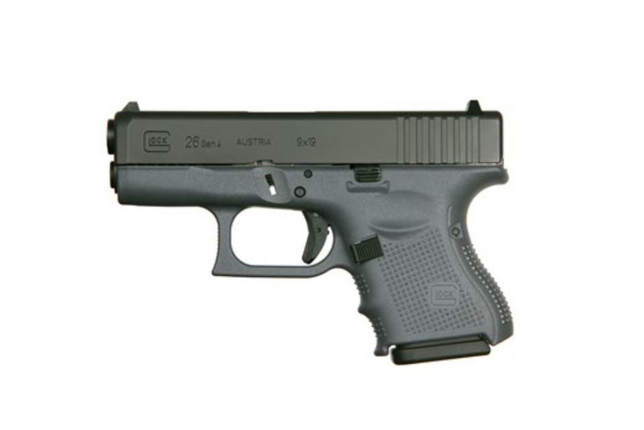 Glock G26 G4 9mm 3.4″ Barrel Full Gray Cerakote Finish 10rd Mag