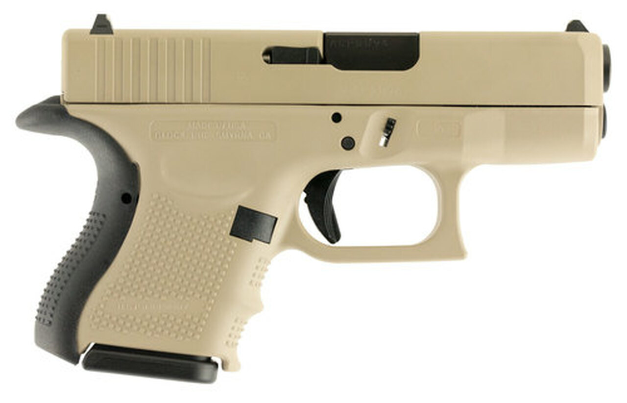Glock G26 Gen4, 9mm, 3.42″, 10rd, Desert Tan