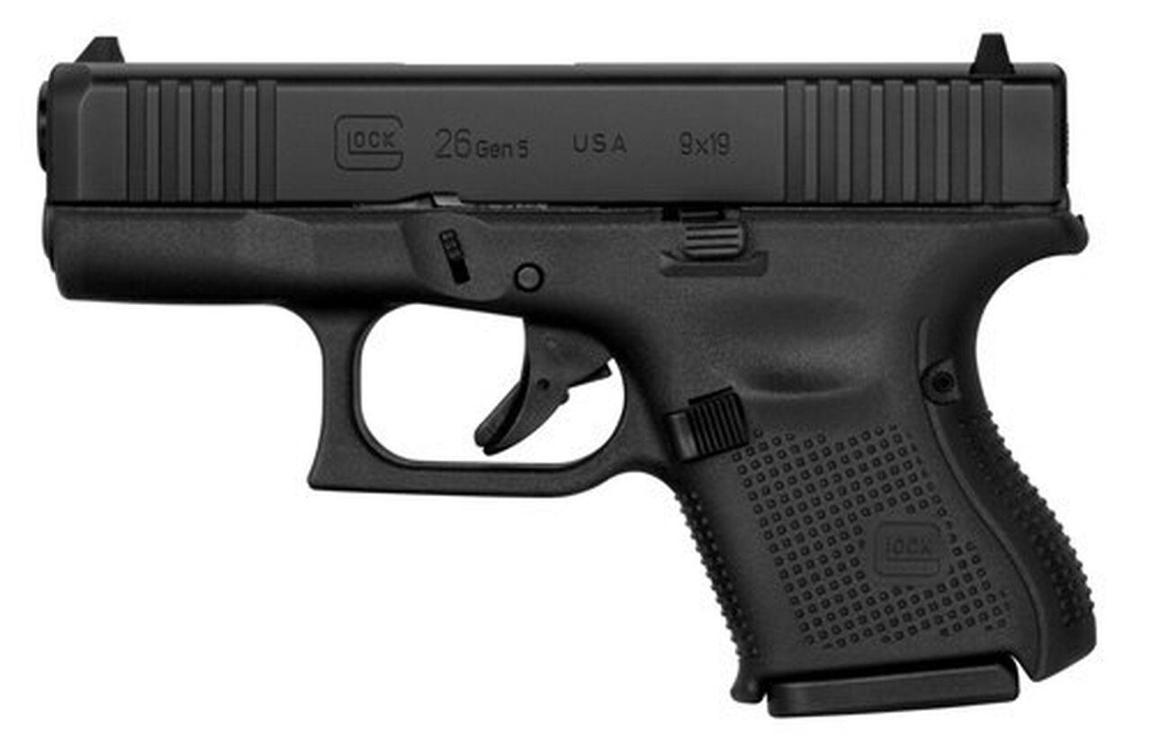 Glock G26 Gen5 9mm, 3.43″ Barrel, AmeriGlo, 10rd