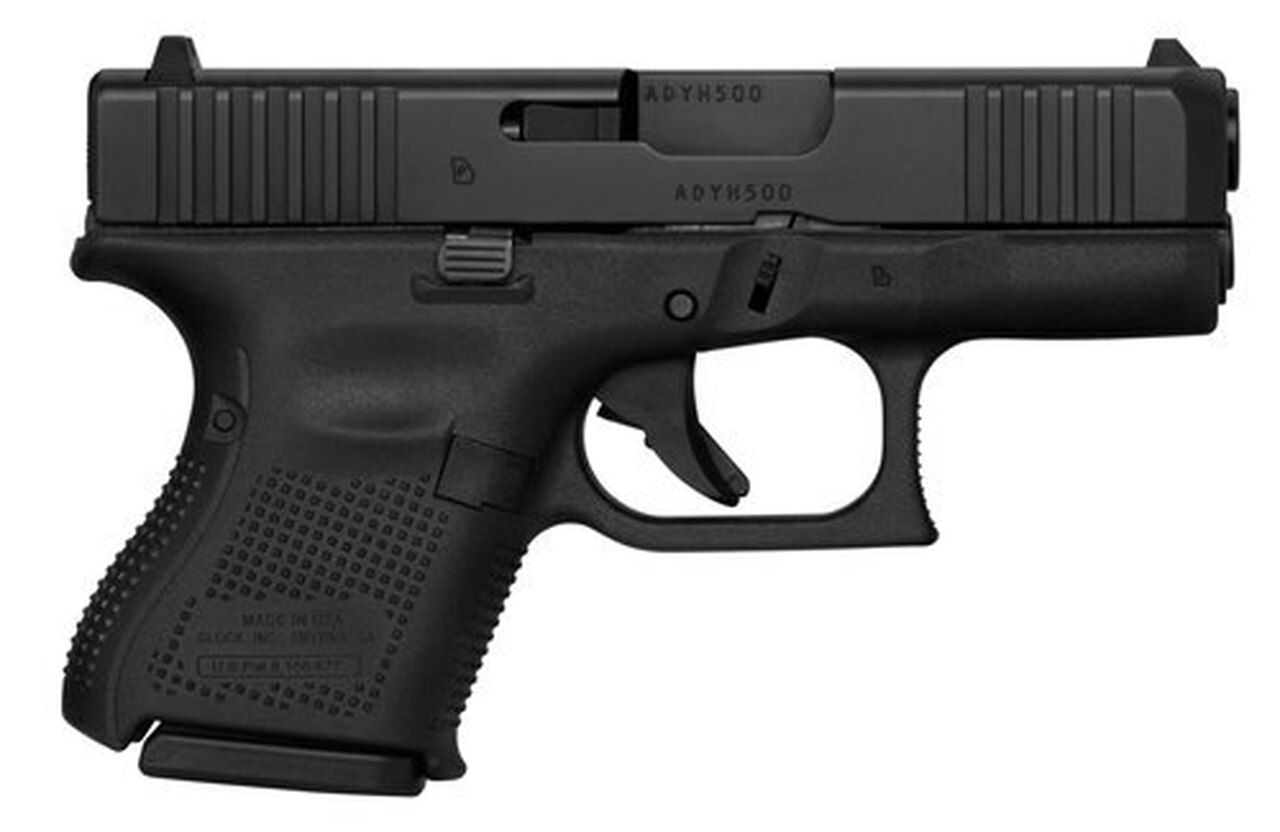 Glock G26 Gen5 9mm, 3.43″ Barrel, Glock Night Sights, 10rd front ser. 3 magazines LE ONLY