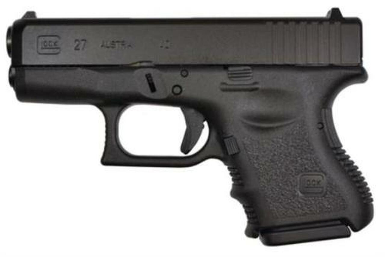 Glock G27 Standard 40 S&W 3.46″ Barrel, FS Poly Grip/Frame Black, 9rd