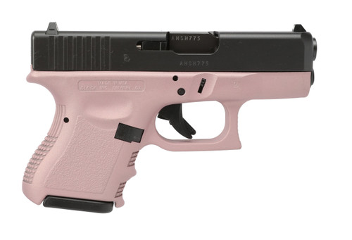 Glock G28 Lipsey’s Exclusive 380 ACP, 3.46″ Barrel, Pink Frame, Black Slide, 10rd