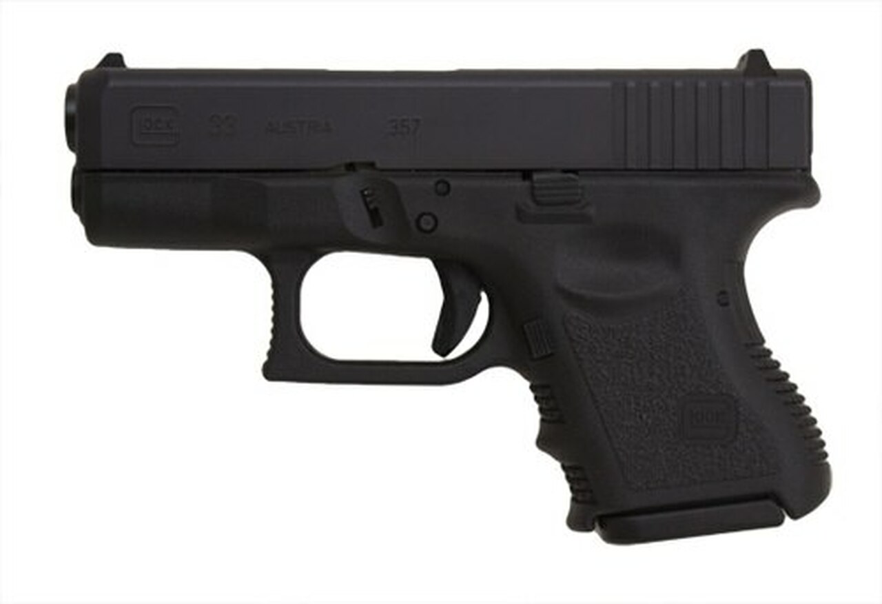 Glock G33 Standard 357 Sig 3.46″ Barrel, Fixed Sights Poly Grip/Frame Black, 9rd