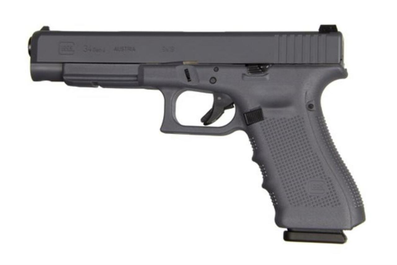 Glock G34 G4 9mm, 5.31″, 17rd, Full Gray Finish