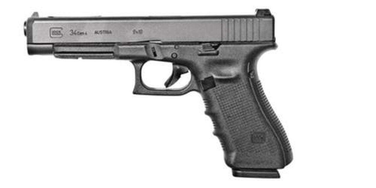 Glock G34 Gen4 Competition 9mm, 5.31″ Barrel, Adj Sights, Black, 17rd Mags