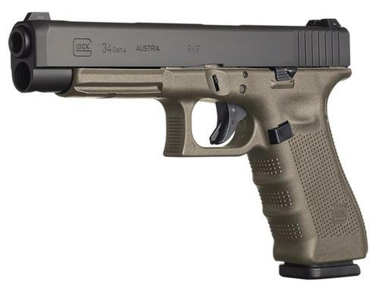 Glock G34 Gen4 OD Green Frame Factory 9×19