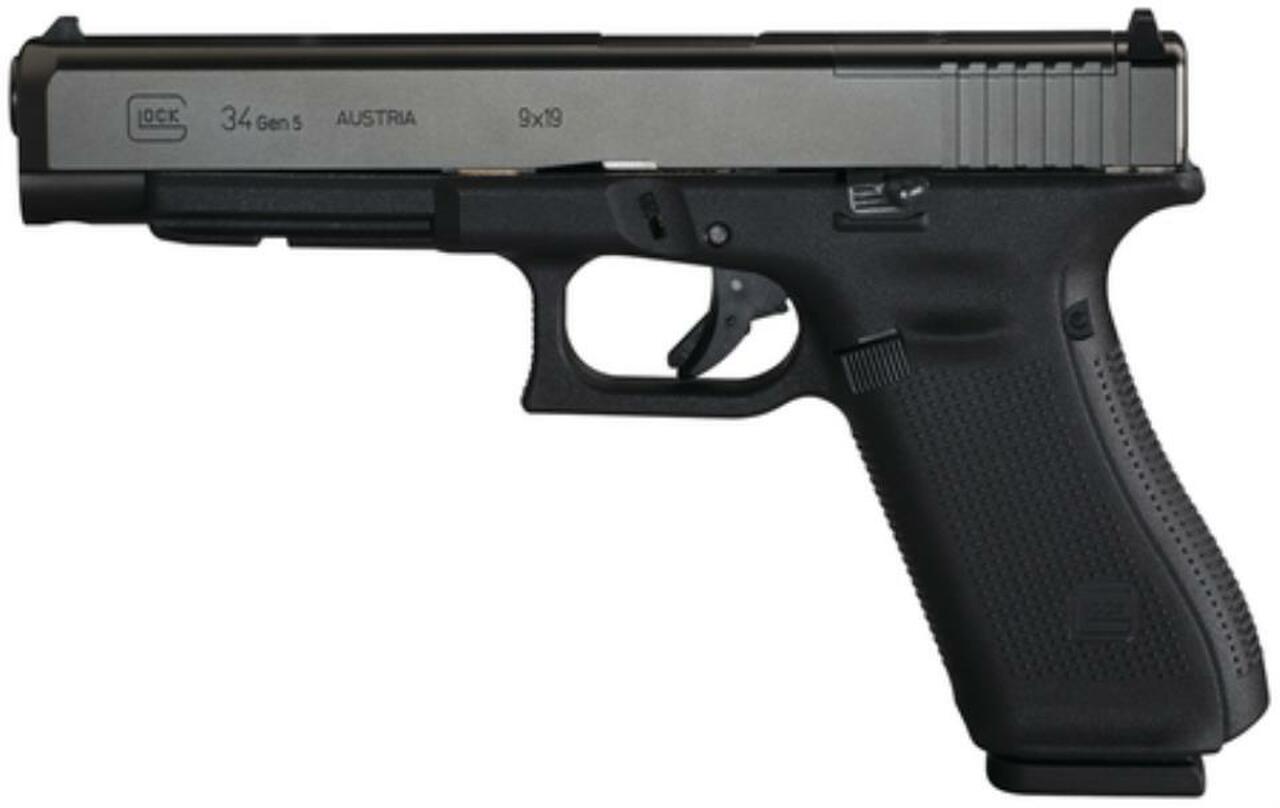 Glock G34 MOS Gen5 9mm Adjustable Sights 17rd Mag