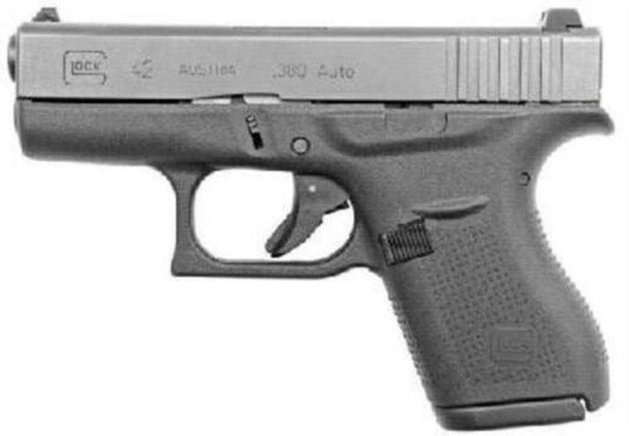 Glock G42 380 ACP 3.25″ Barrel, Black, 6rd