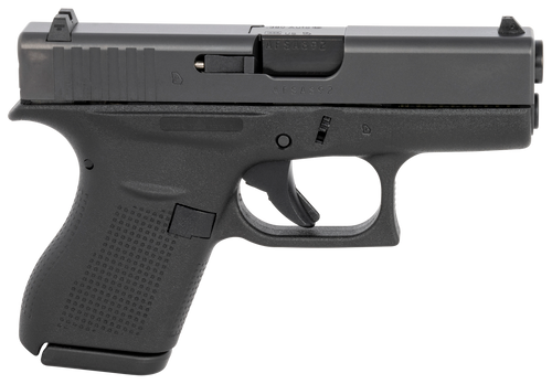 Glock G42 380 ACP, 3.25″ Barrel, Black, Fixed Sights, 6rd