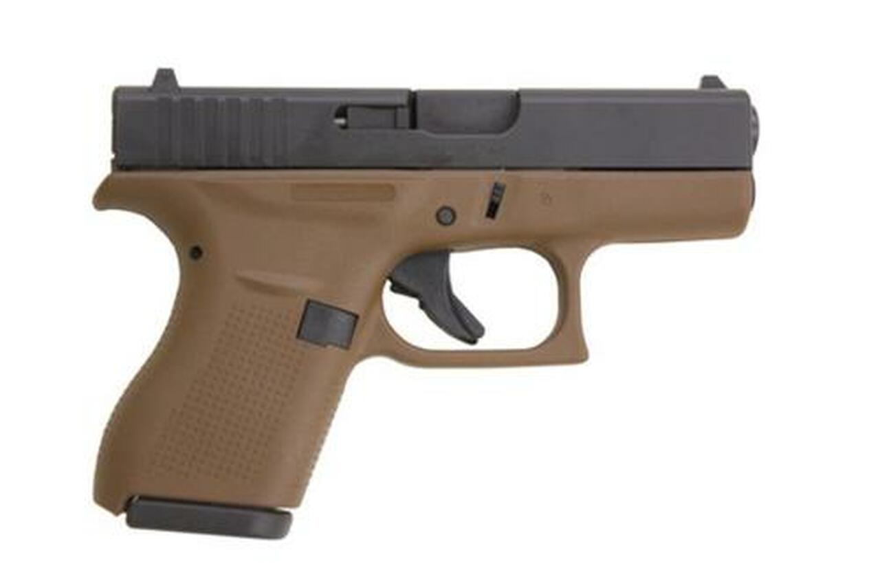 Glock G42 .380 ACP, 3.25″ Barrel,Flat Dark Earth Frame, 6rd