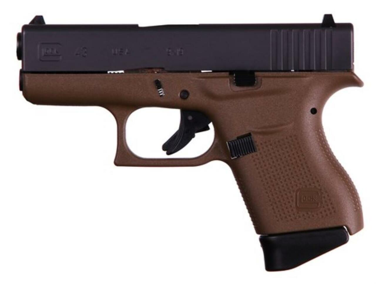 Glock G43 Gen3 9MM 3.4″ Barrel Flat Dark Earth 6rd Mag