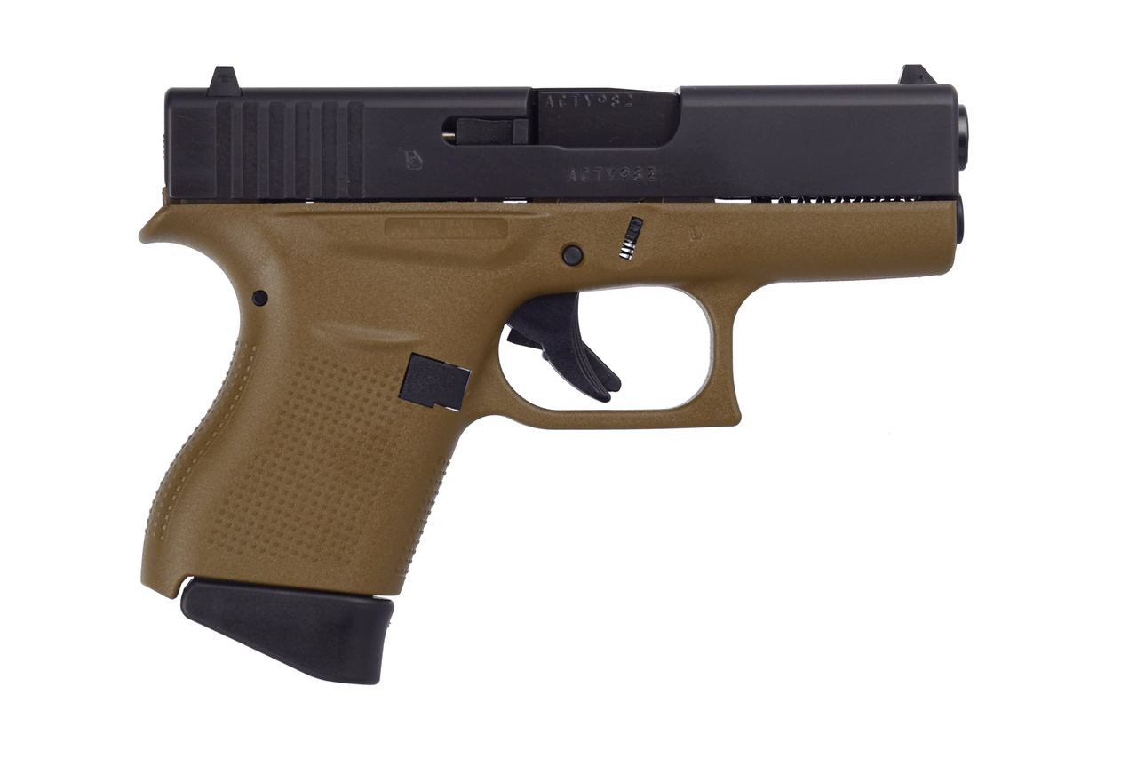 Glock G43 Gen3 9MM 3.4″ Barrel Flat Dark Earth 6rd Mag