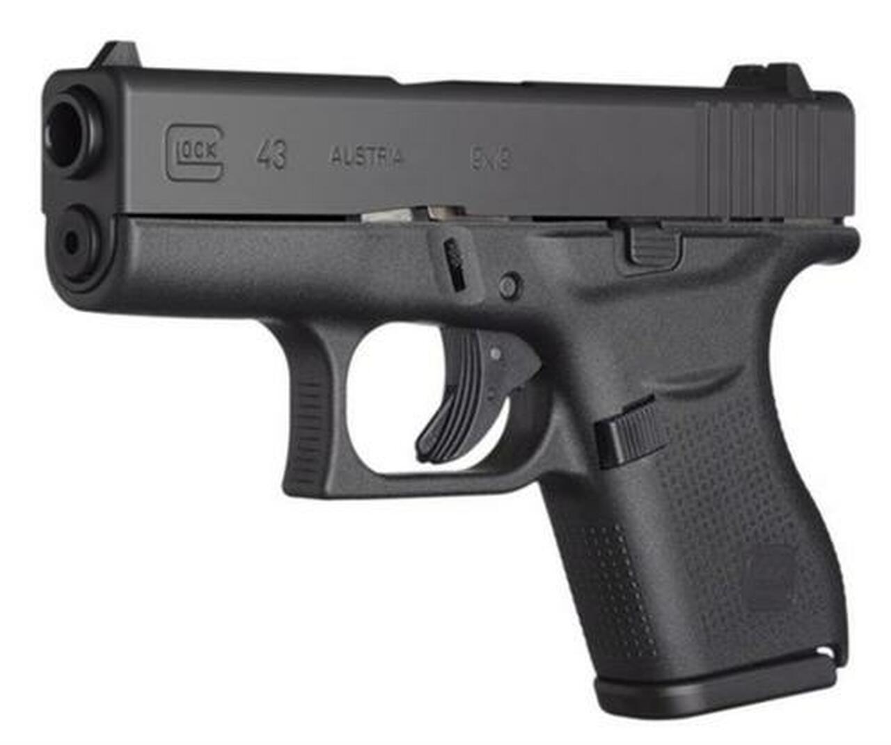 Glock G43 Gen4 9mm, 3.39″, Glock Night Sights, 6rd